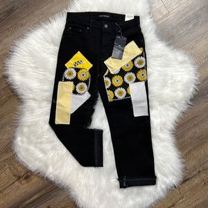 Lucky Brand Jeans NWT Upstyled! One of a kind. 0/25 high rise boot Bridgette